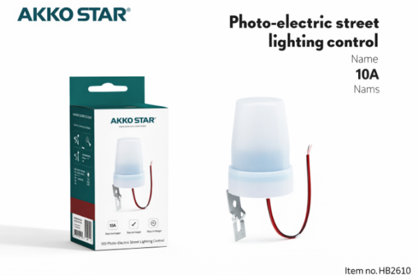 Sensor fotoelektrik automatik IP65 për ndriçim rrugor