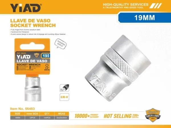 Kapëse Cilindrike për Çelësa Unazë 19mm