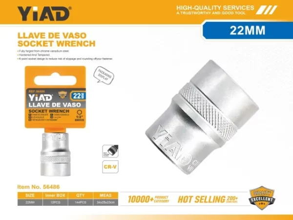 Kapëse Cilindrike për Çelësa Unazë 22mm