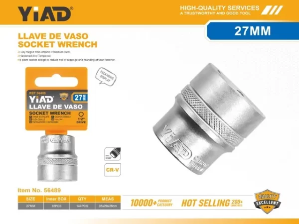 Kapëse Cilindrike për Çelësa Unazë 27mm