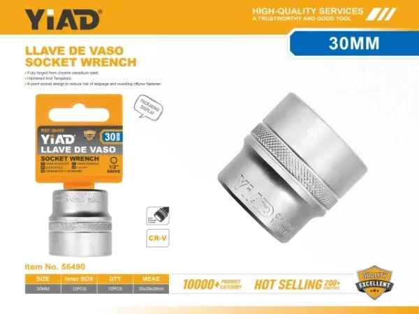 Kapëse Cilindrike për Çelësa Unazë 30mm